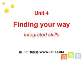 Finding your wayIntegrated skillsPPT
