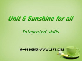 Sunshine for allIntegrated skillsPPT