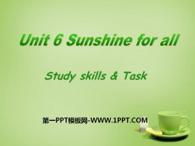 Sunshine for allStudy skills&TaskPPT