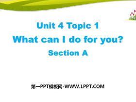 What can I do for you?SectionA PPT