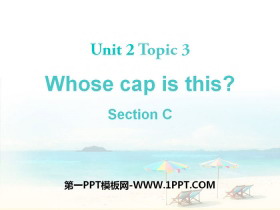 Whose cap is this?SectionC PPT