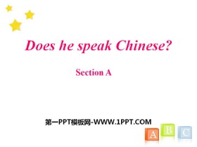 Does he speak Chinese?SectionB PPT