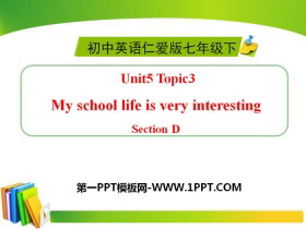 My school life is very interestingSectionD PPT