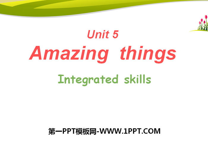 Amazing thingsIntegrated skillsPPT