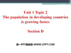 The population in developing countries is growing fasterSectionD PPT