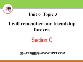 I will remember our friendship foreverSectionC PPT