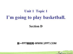 I'm going to play basketballSectionD PPT