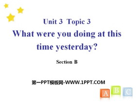 What were you doing at this time yesterday?SectionB PPT
