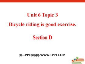 Bicycle riding is good exerciseSectionD PPT