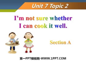 I'm not sure whether I can cook it wellSectionA PPT