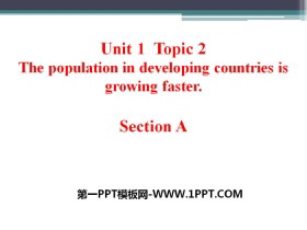 The population in developing countries is growing fasterSectionA PPT