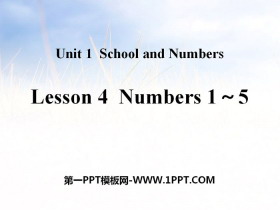 Numbers 1~5School and Numbers PPŤWn