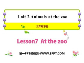 At the zooAnimals at the zoo PPT