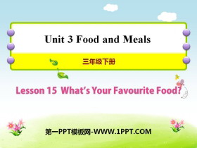 What's Your Favourite Food?Food and Meals PPT
