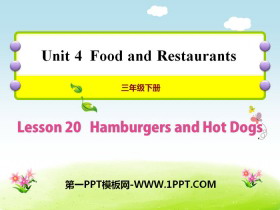Hamburgers and Hot DogsFood and Restaurants PPT