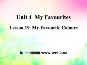 My Favourite ColoursMy Favourites PPT