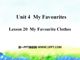 My Favourite ClothesMy Favourites PPT