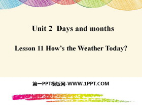 How's the Weather Today?Days and Months PPT