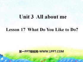 What Do You Like to Do?All about Me PPT