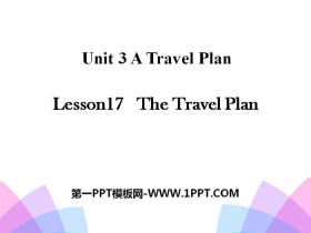 The Travel PlanA Travel Plan PPT