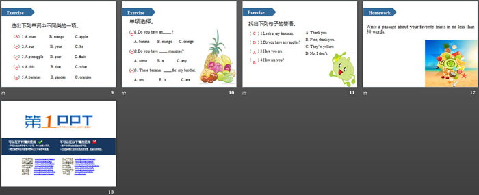 《Let's make a fruit salad》PPT(第一课时)-预览图03