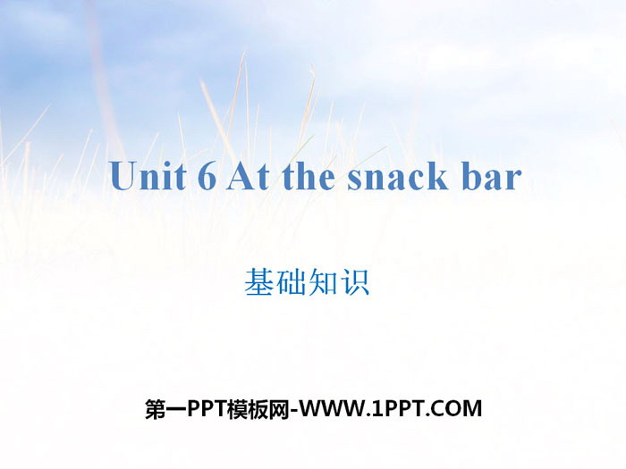 《At the snack bar》基础知识PPT-预览图01