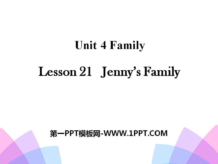 《Jenny's Family》Family PPT-预览图01