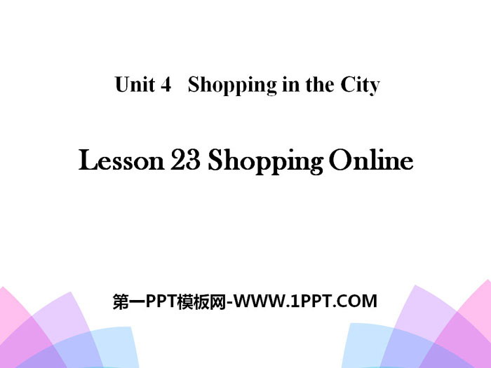 《Shopping Online》Shopping in the City PPT-预览图01