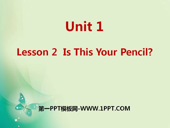 《Is This Your Pencil?》Hello Again! PPT课件下载-预览图01