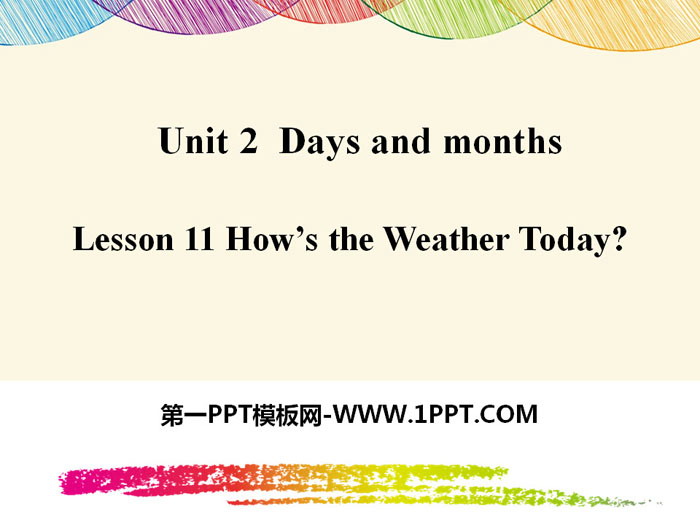 How\s the Weather Today?Days and Months PPT
