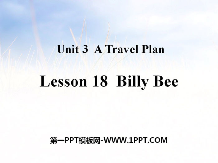 《Billy Bee》A Travel Plan PPT课件-预览图01