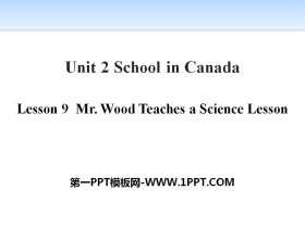 Mr.Wood Teaches a Science LessonSchool in Canada PPTμ
