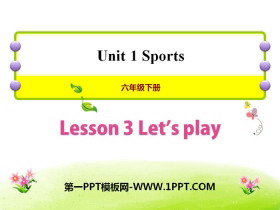 Let's Play!Sports PPTn