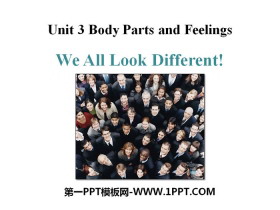 We All Look Different!Body Parts and Feelings PPTn