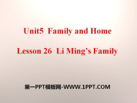Li Ming's FamilyFamily and Home PPTn