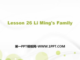 Li Ming's FamilyFamily and Home PPTd