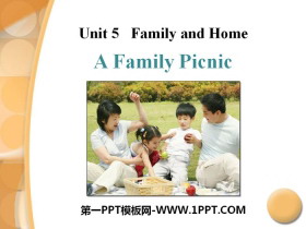 A Family PicnicFamily and Home PPT μ