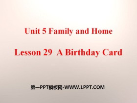 A Birthday CardFamily and Home PPTn