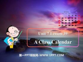 A Class CalendarDays and Months PPT