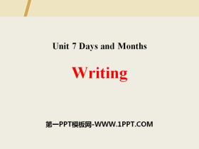 WritingDays and Months PPT