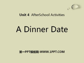 A Dinner DateAfter-School Activities PPTnd