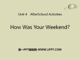 How Was Your Weekend?After-School Activities PPŤWn