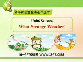 What Strange Weather!Seasons PPT