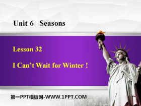 I Can't Wait for Winter!Seasons PPTѿμ