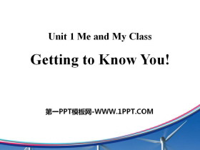 Getting to know youMe and My Class PPTnd