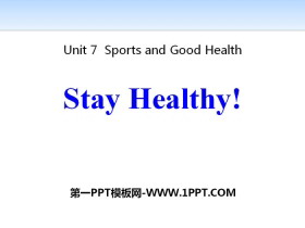 Stay Healthy!Sports and Good Health PPTμ
