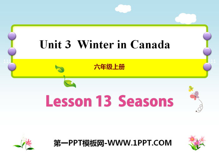 SeasonsWinter in Canada PPTѧμ