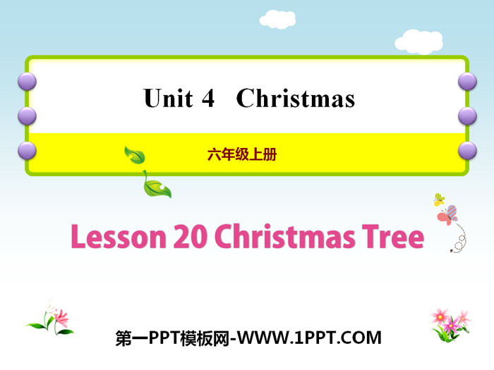 《Chritmas Tree》Christmas PPT教学课件-预览图01