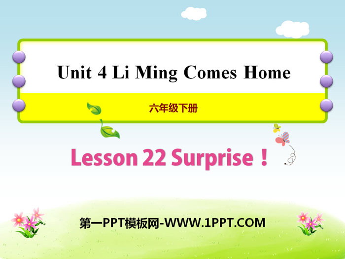 Surprise!Li Ming Comes Home PPTn
