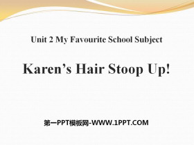 Karen's Hair Stood Up!My Favourite School Subject PPTnd